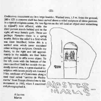 Click para ampliar. Pulsa en el nombre para ver la ficha. Piedra Escrita 02 - comentario y dibujo de Knapp